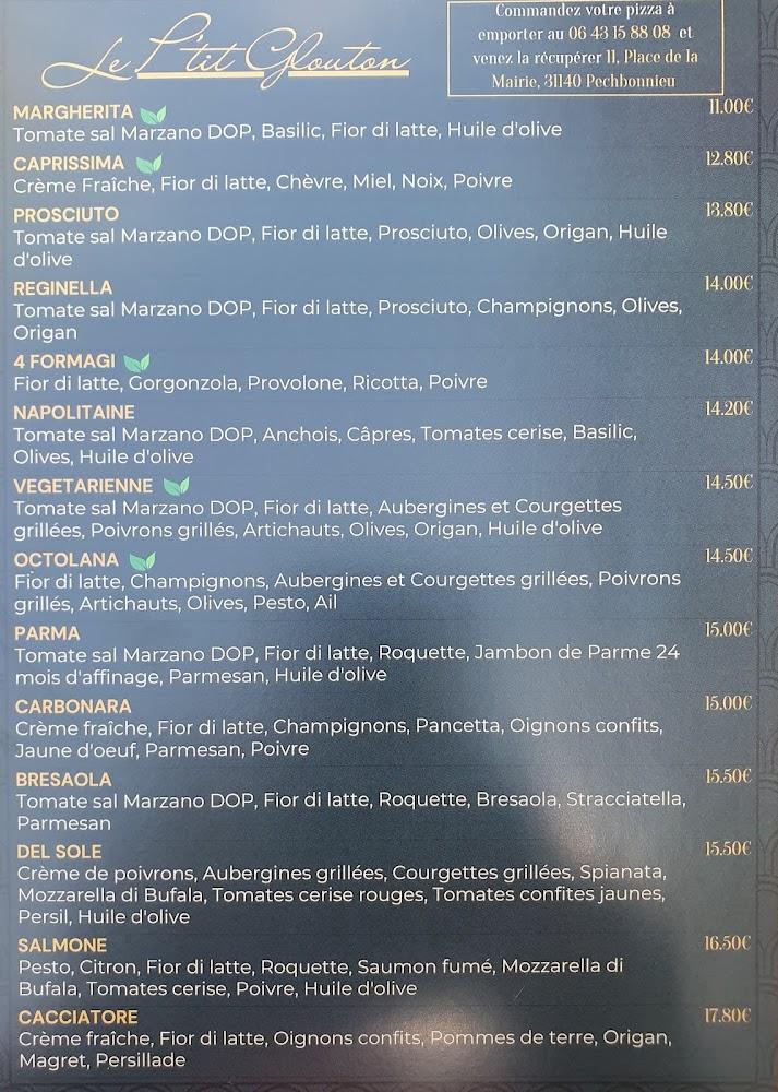 Le P'tit Glouton - Menu Image 1